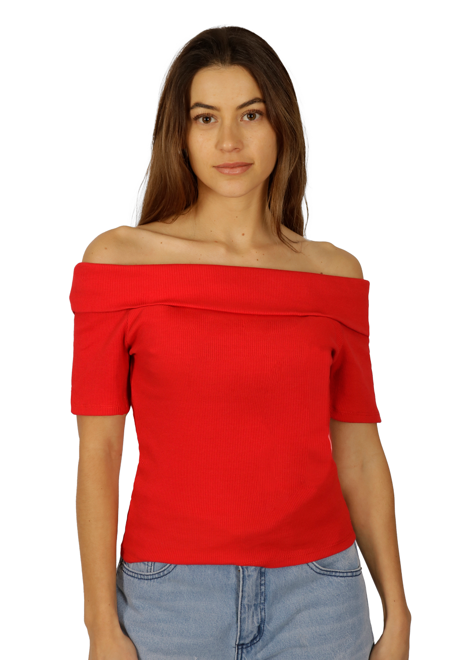 POLERA KIARA III ROJO DIVINO JEANS - 1
