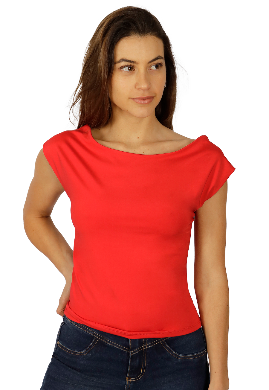 POLERA GRETA II ROJA DIVINO JEANS - 1
