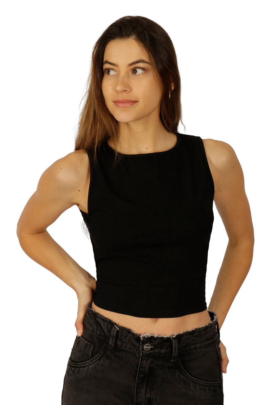 POLERA ZOE I NEGRA DIVINO JEANS - 1
