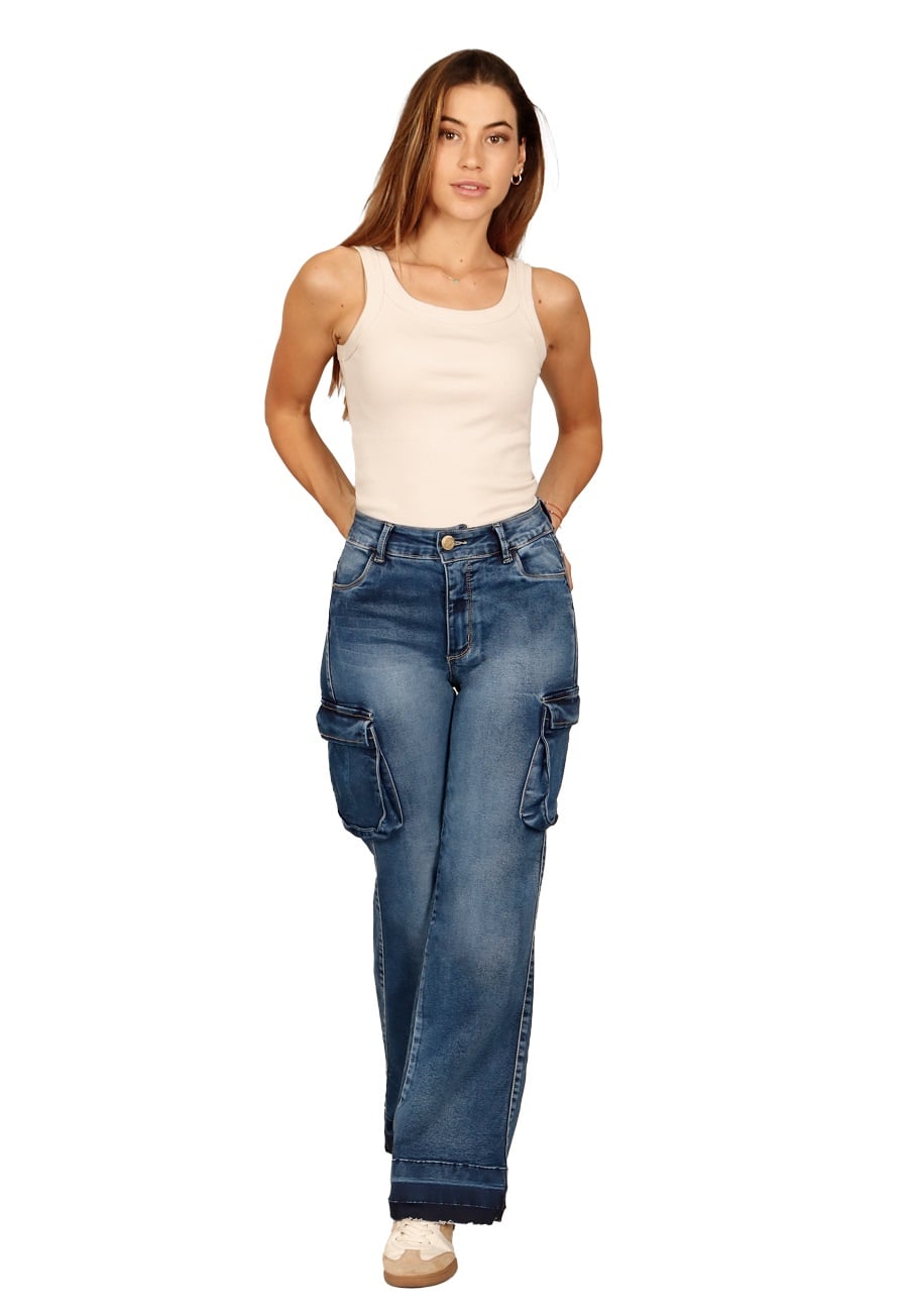 JEANS CRISTAL I AZUL DIVINO JEANS - 1