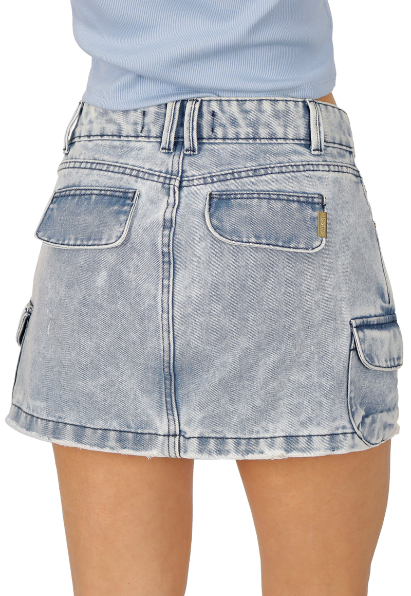FALDA CATERINA I CARGO CELESTE DIVINO JEANS - 4