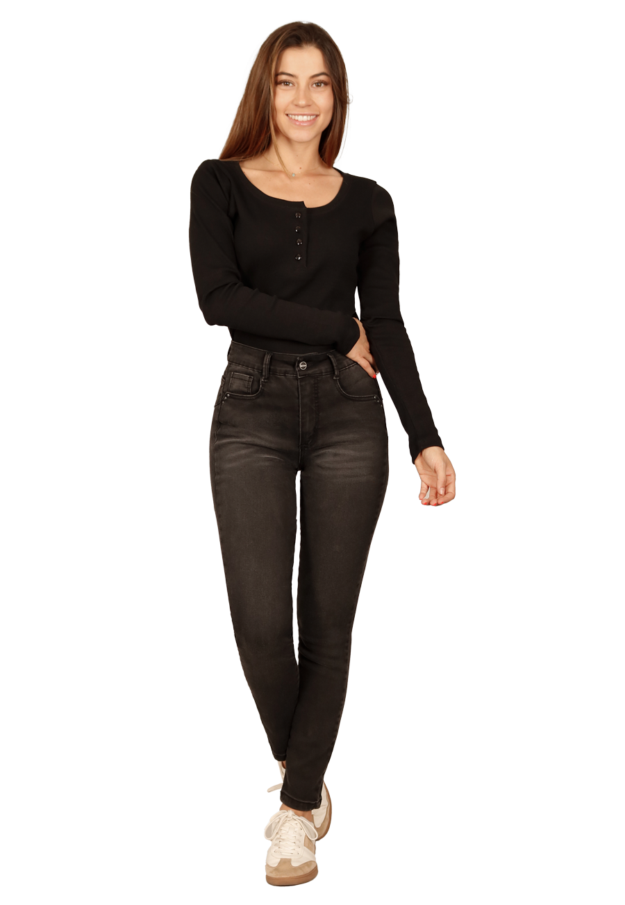 JEANS HILARY II NEGRO DIVINO JEANS - 1