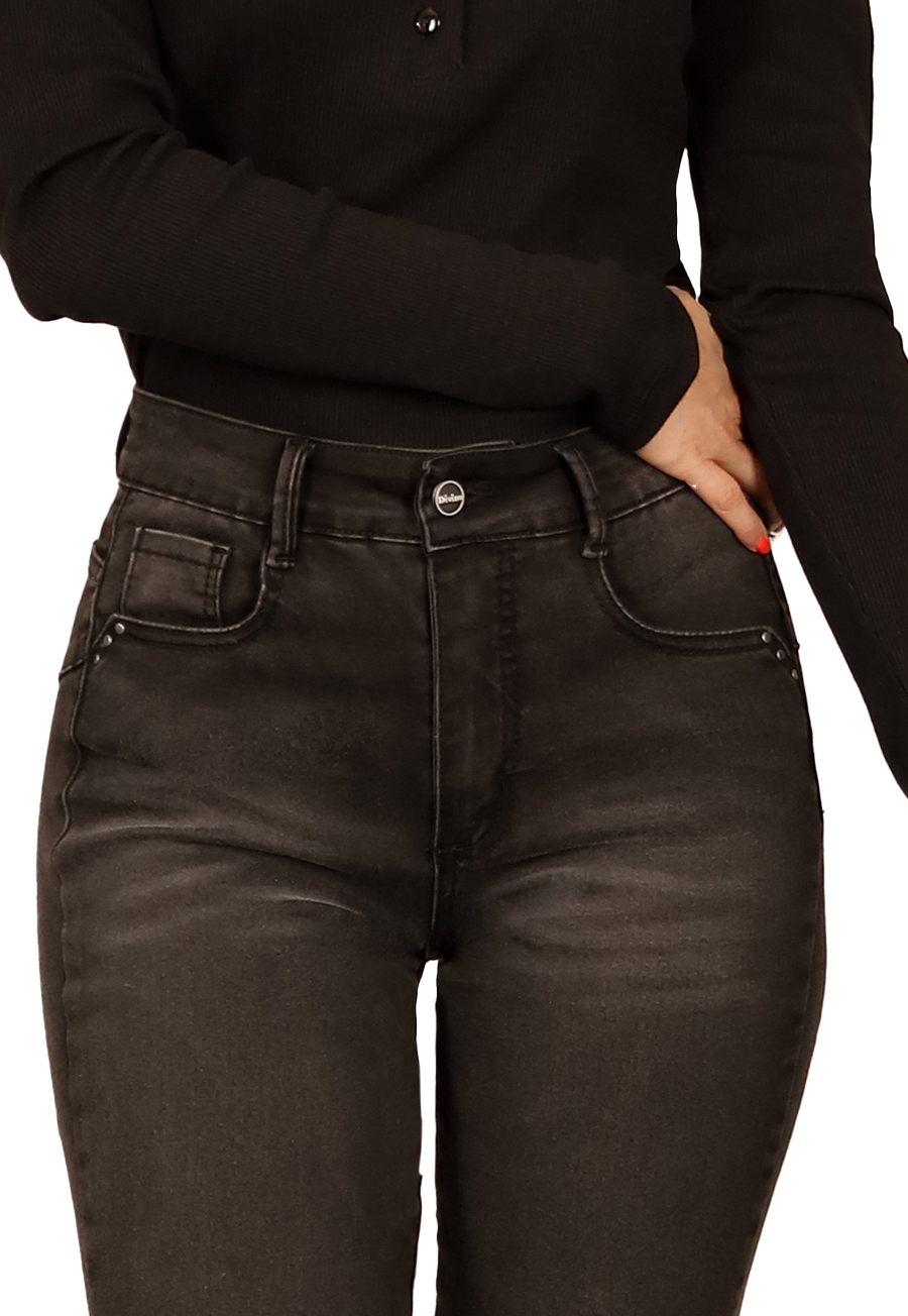 JEANS HILARY II NEGRO DIVINO JEANS - 3
