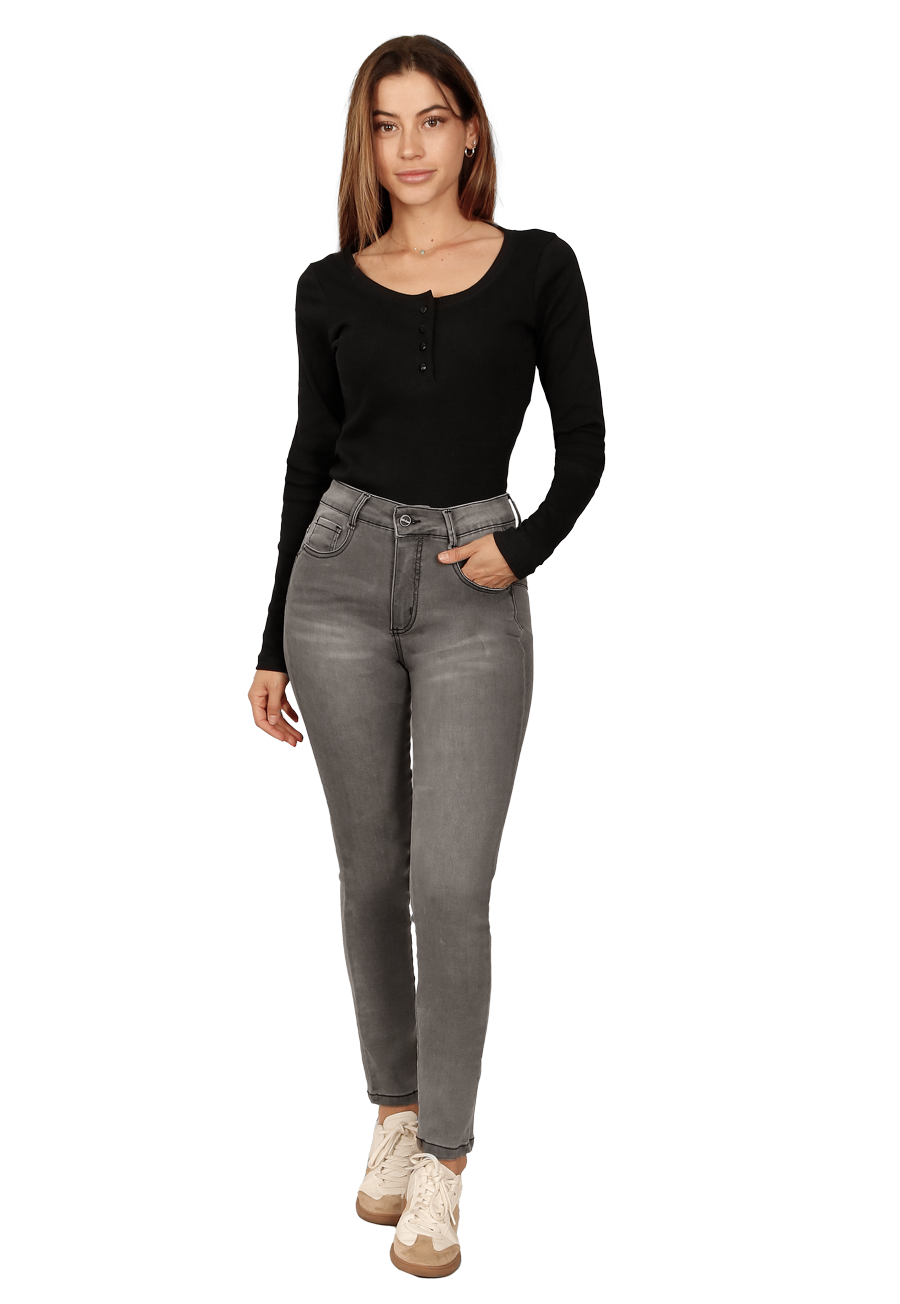 JEANS HILARY III GRIS DIVINO JEANS - 1