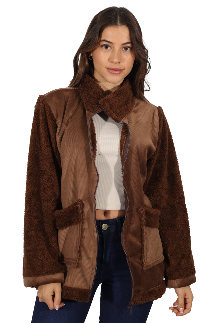 CHAQUETA TYTA III CAFE DIVINO JEANS - 2