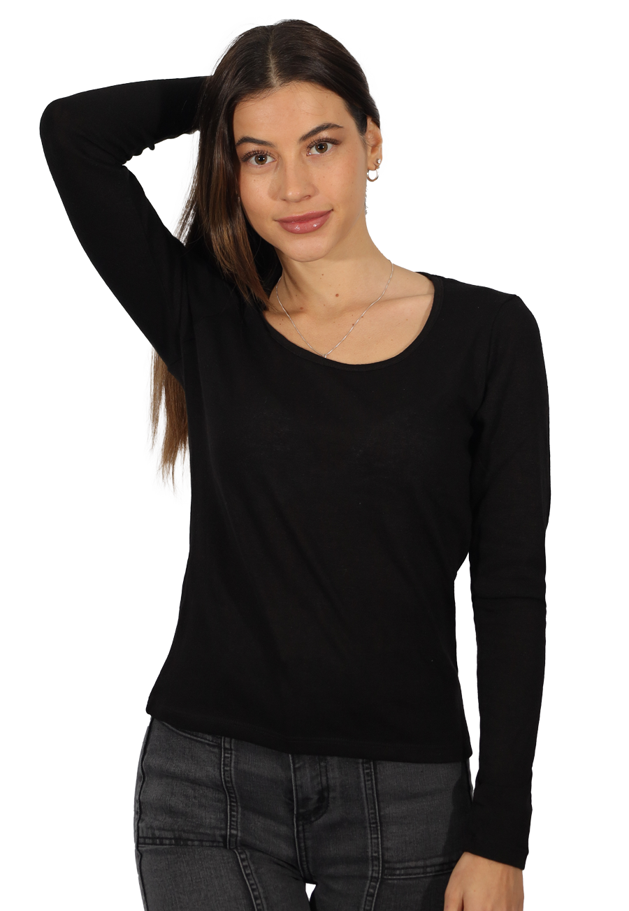 POLERA EDITA I NEGRA DIVINO JEANS - 1