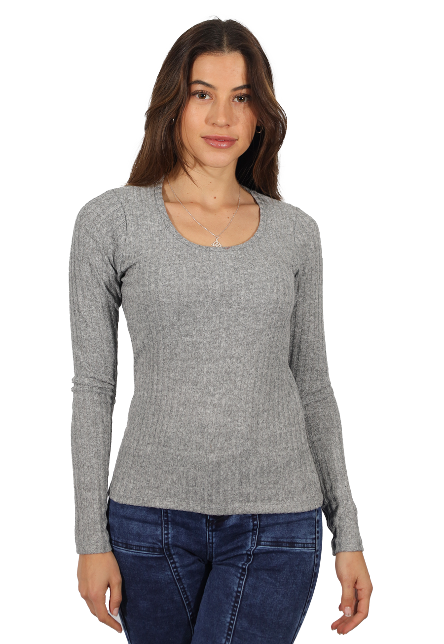 POLERA ARLET II GRIS DIVINO JEANS - 1