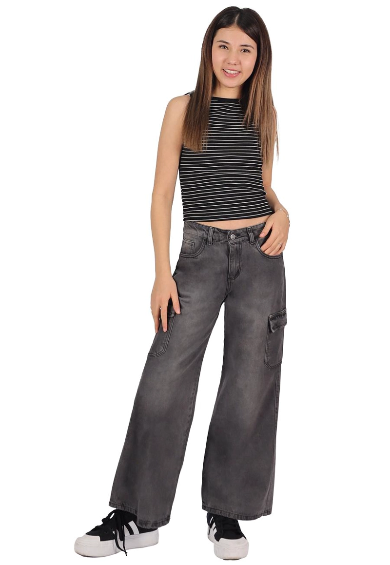 JEANS FATIMA III GRIS DIVINO TEEN - 1