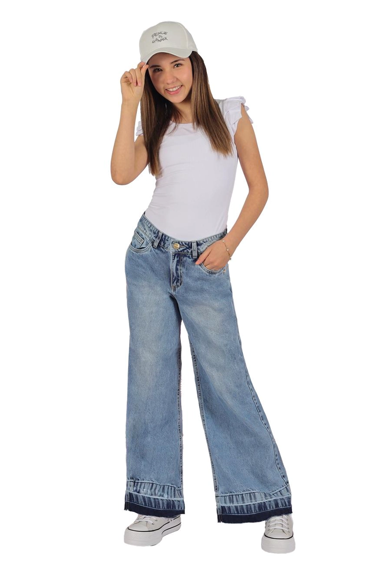 JEANS LUNITA II CELESTE DIVINO TEEN - 1