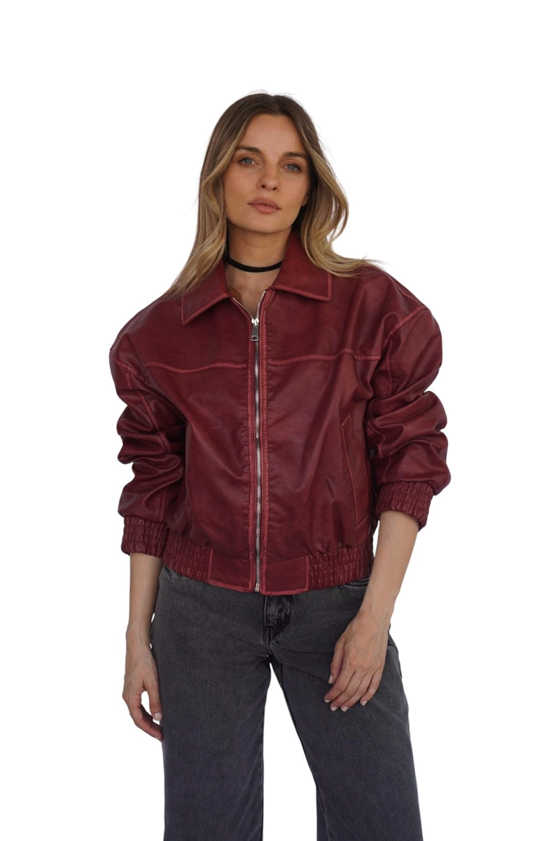 CHAQUETA MAITE III ROJA DIVINO JEANS - 1