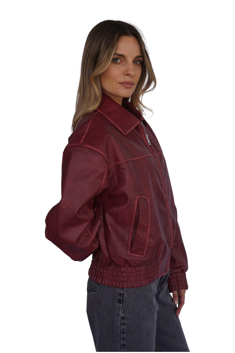 CHAQUETA MAITE III ROJA DIVINO JEANS - 2