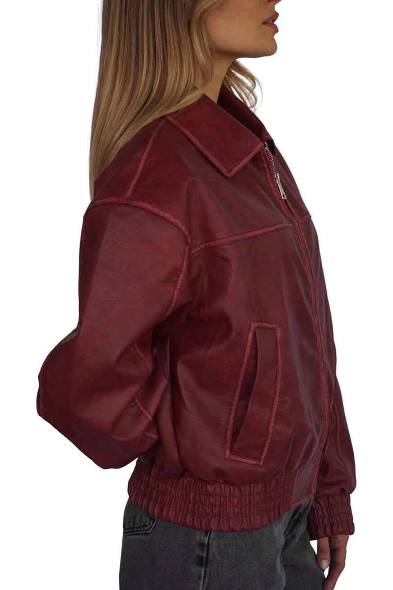CHAQUETA MAITE III ROJA DIVINO JEANS - 4