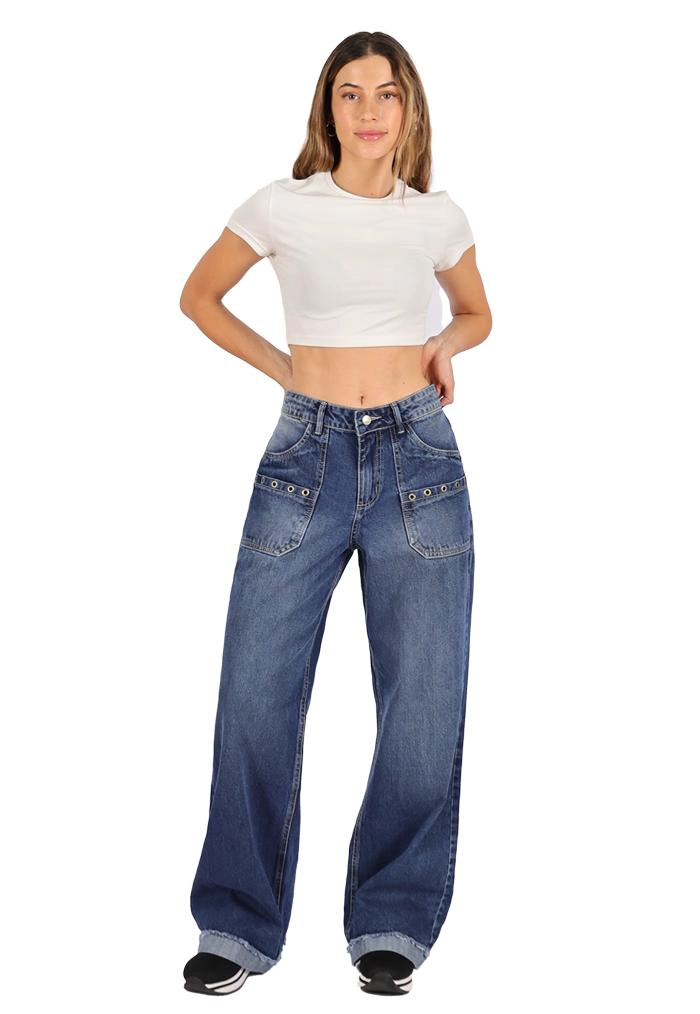 JEANS IDRA I AZUL DIVINO JEANS - 1