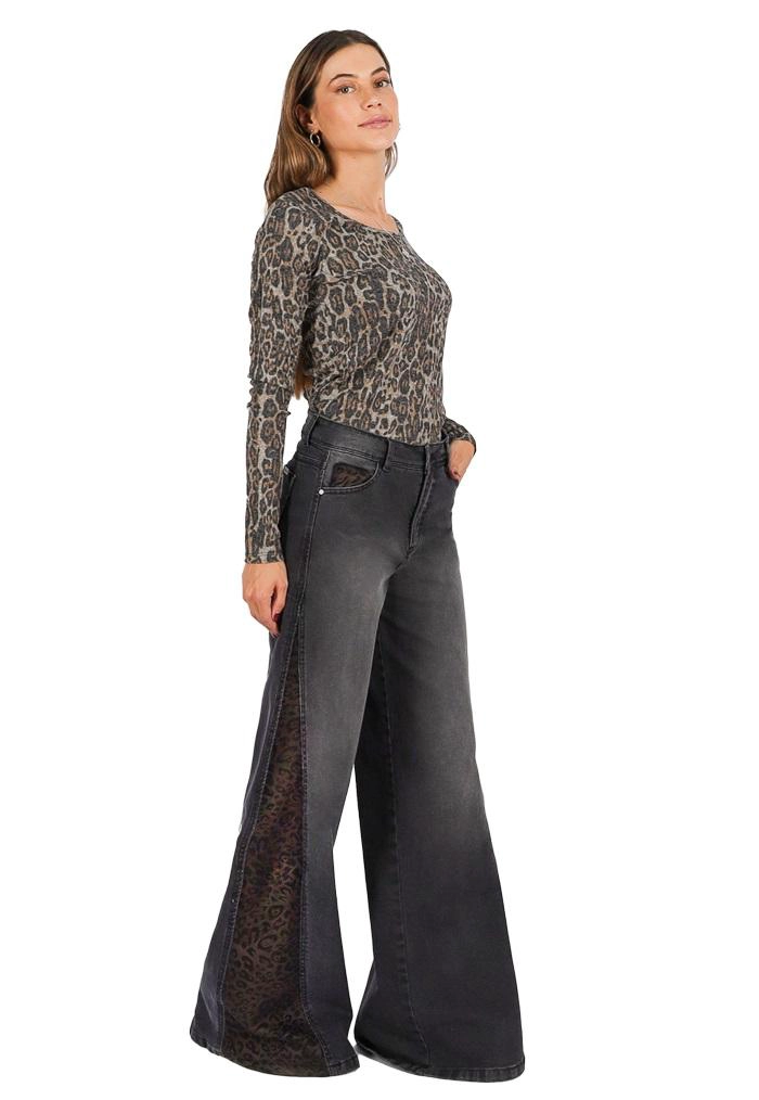 JEANS IVET NEGRO ANIMA PRINT DIVINO JEANS - 1