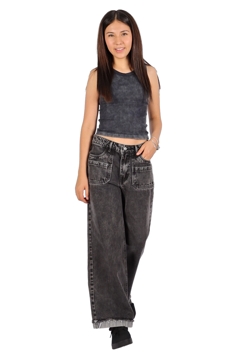 JEANS NICOL II NEGRO DIVINO TEEN - 1