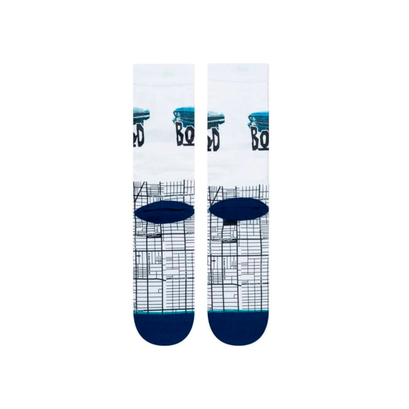 STANCE SOCK MEN NOYZ N THE HOOD SOUTH CENTRAL POLY WHITE - 3