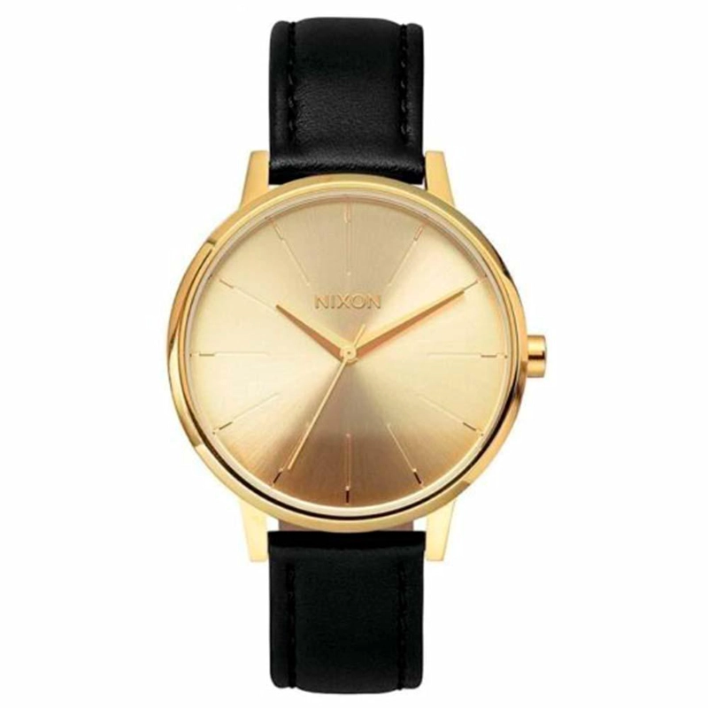 RELOJ KENSINGTON LEATHER DORADO NIXON - 1