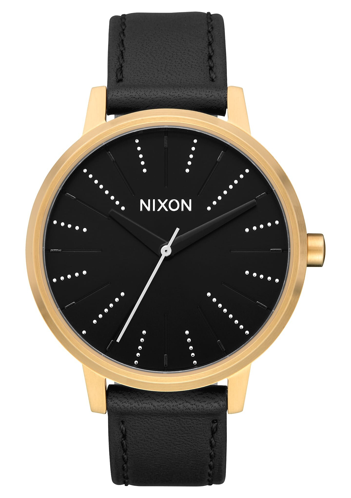 RELOJ KENSINGTON LEATHER DORADO NIXON - 1