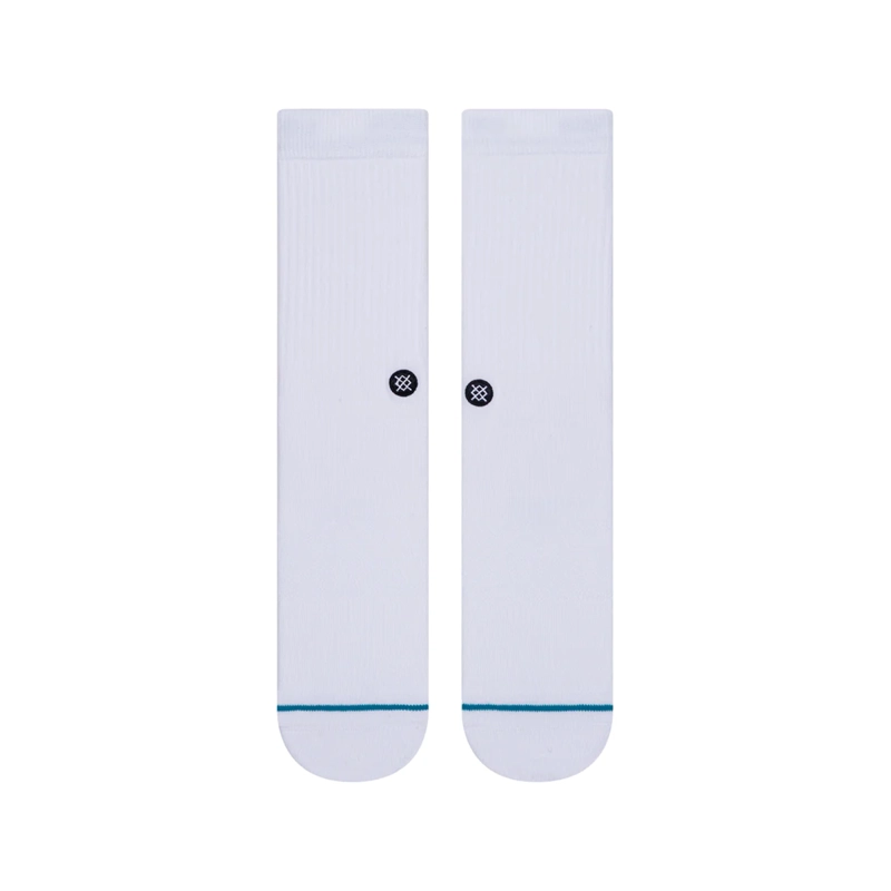 STANCE SOCK MEN ICON WHITE BLACK - 2