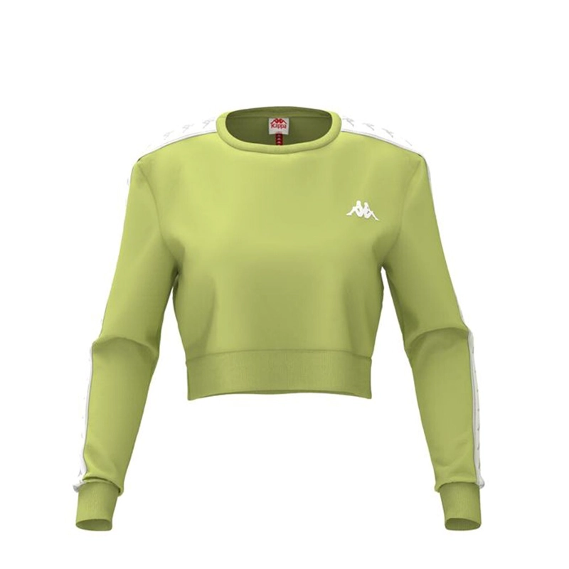 POLERON CROP 222 BANDA WOMEN AHMIS GREEN LIME WHITE - 1