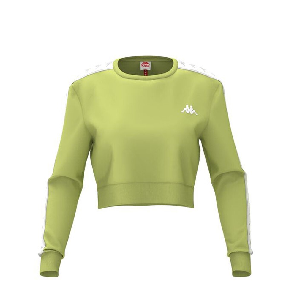 POLERON CROP 222 BANDA WOMEN AHMIS GREEN LIME WHITE - 1