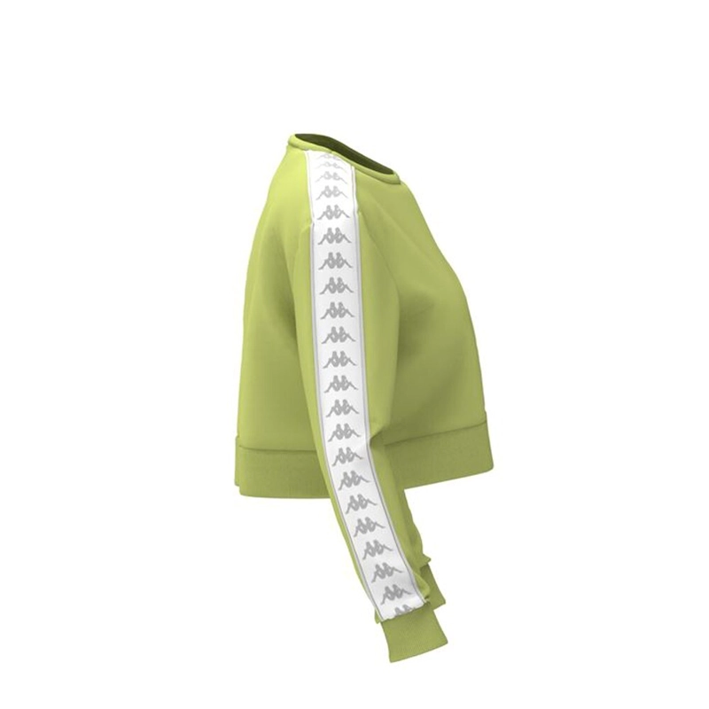 POLERON CROP 222 BANDA WOMEN AHMIS GREEN LIME WHITE - 2