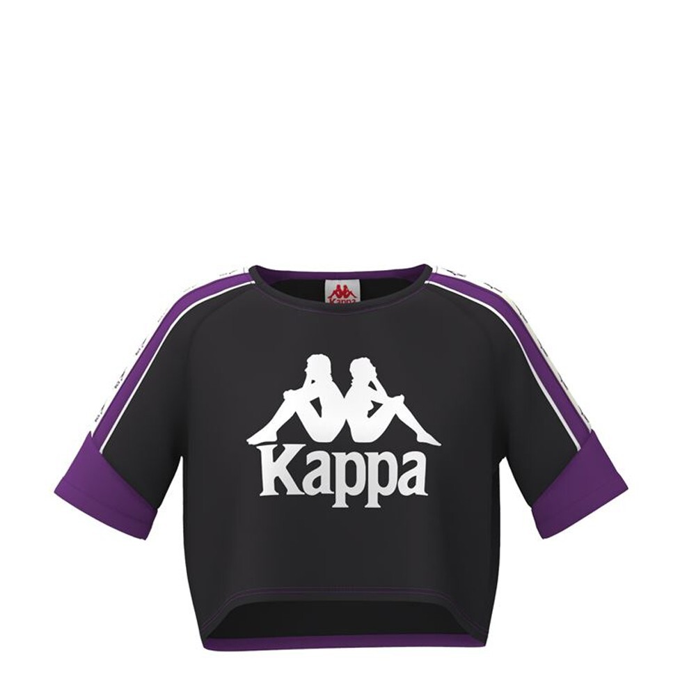 CROPTOP AUTHENTIC WOMEN FINNI BLACK VIOLET WHITE - 1