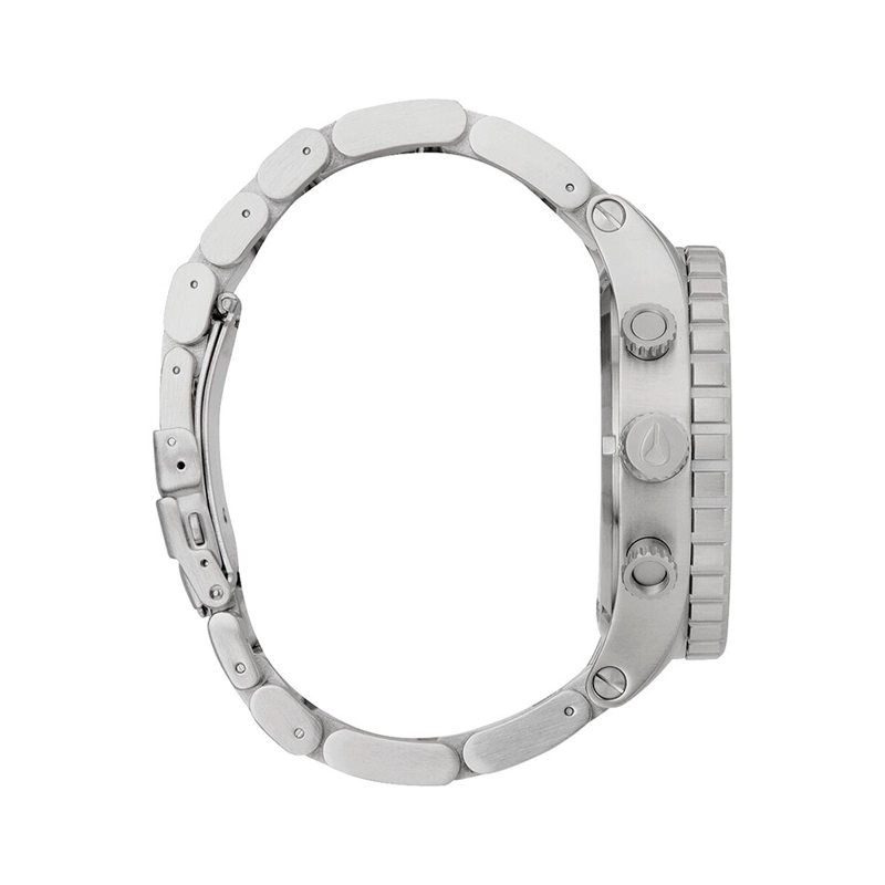 RELOJ DE PULSERA NIXON 51-30 CHRONO ALL SILVER BLACK - 2