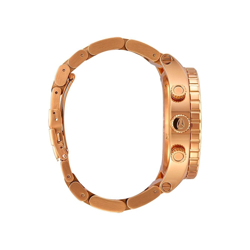 RELOJ DE PULSERA NIXON 51-30 CHRONO ALL GOLD GOLD BLACK - 2