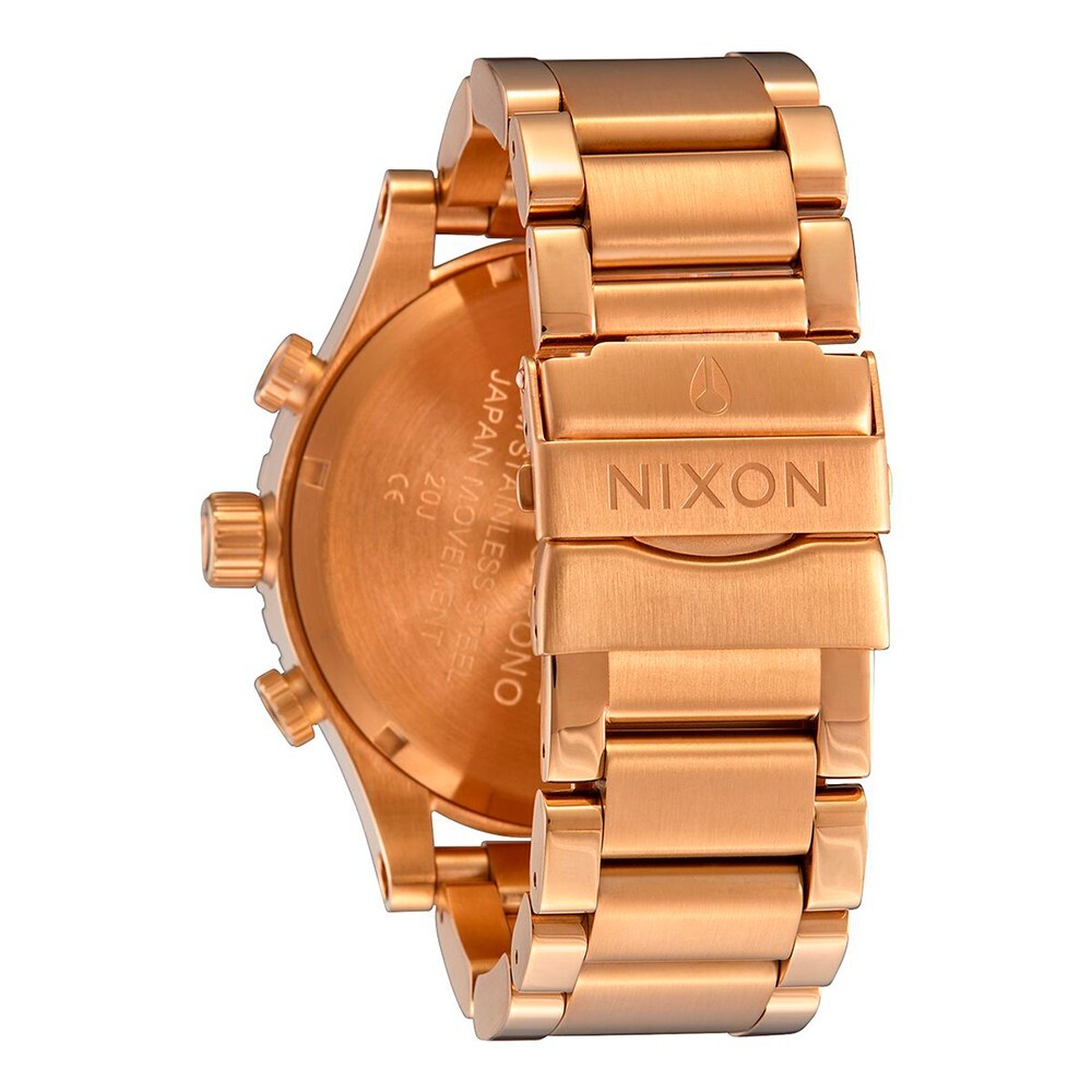 RELOJ DE PULSERA NIXON 51-30 CHRONO ALL GOLD GOLD BLACK - 3