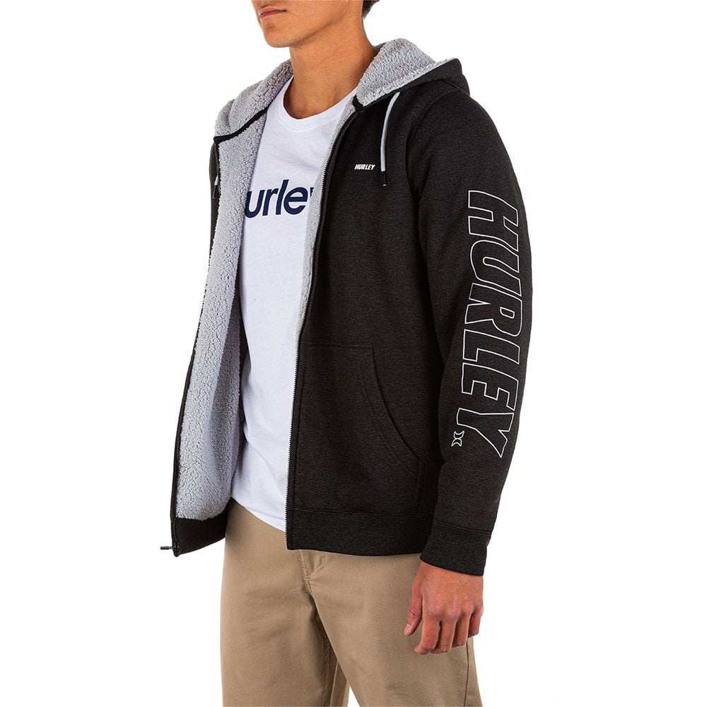 POLERON ZIPPER FASTLANE BURRITO BLACK HURLEY - 4