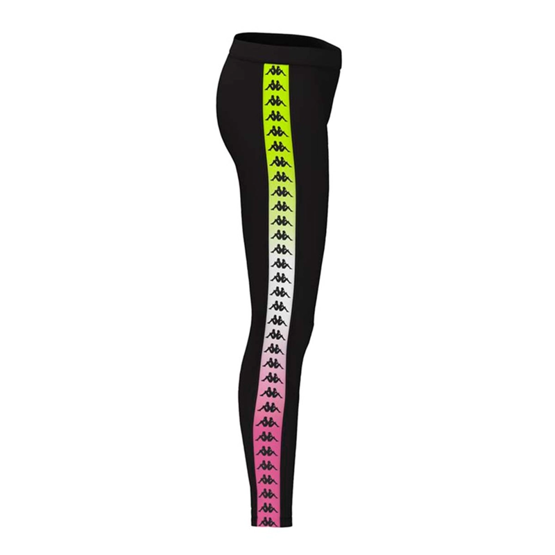 CALZA MUJER KAPPA BLACK FUXIA BANDA ATUS DEGRADE - 3