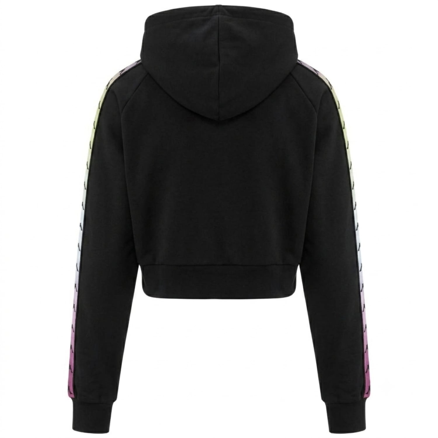 POLERON CROP WOMEN BANDA TAMAS DEGRADE BLACK FUXIA - 2