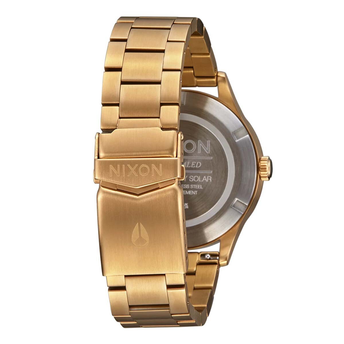 RELOJ SENTRY SOLAR STAINLESS STEEL ALL GOLD BLACK - 3