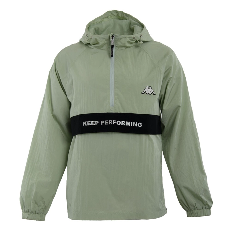 CORTAVIENTO MEN MINT WHITE BLACK - 1