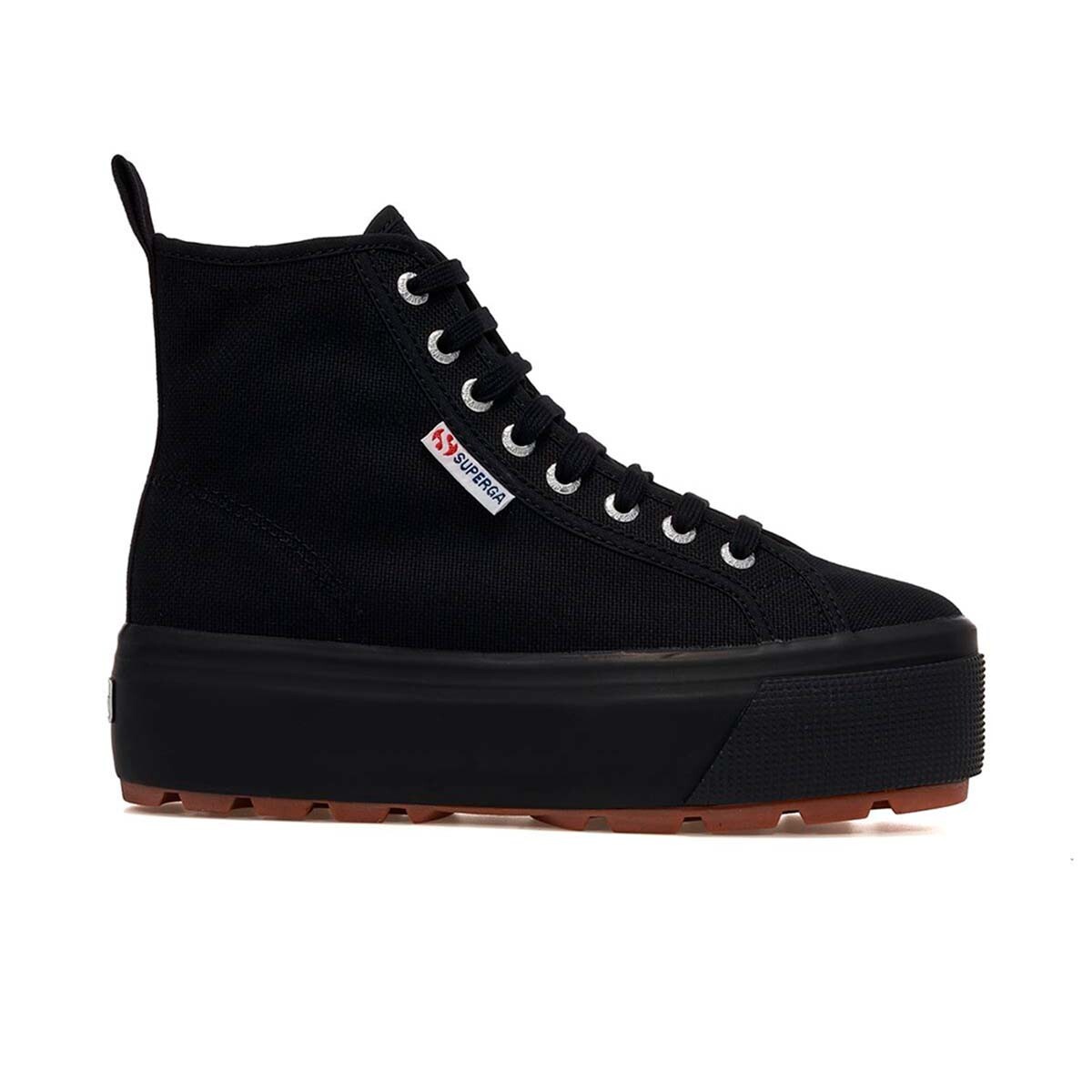 ZAPATILLAS MUJER SUPERGA URBANAS NEGRO S2123DW996 2708 HI TOP TANK FULL BLACK - 1