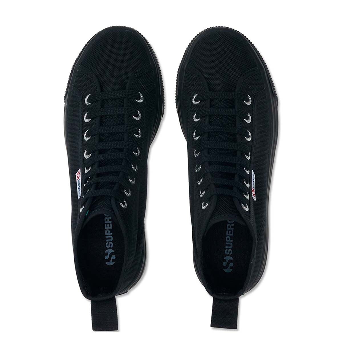 ZAPATILLAS MUJER SUPERGA URBANAS NEGRO S2123DW996 2708 HI TOP TANK FULL BLACK - 4