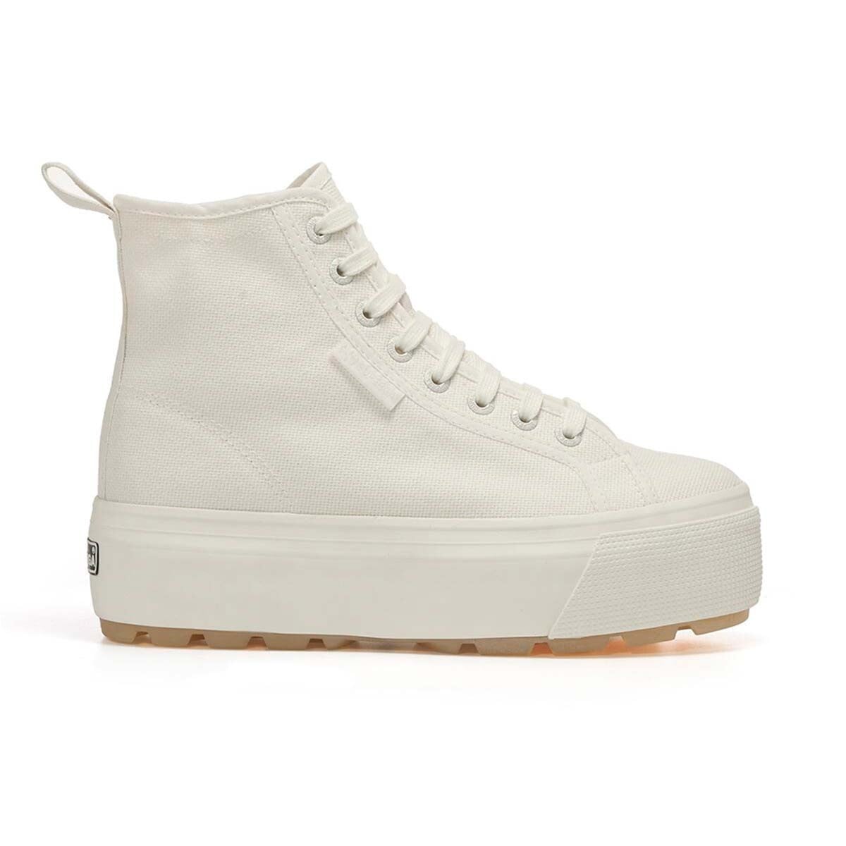 ZAPATILLAS MUJER SUPERGA URBANAS BLANCO S2123DWAGF 2708 HI TOP TANK WHITE AVORIO MILK - 1