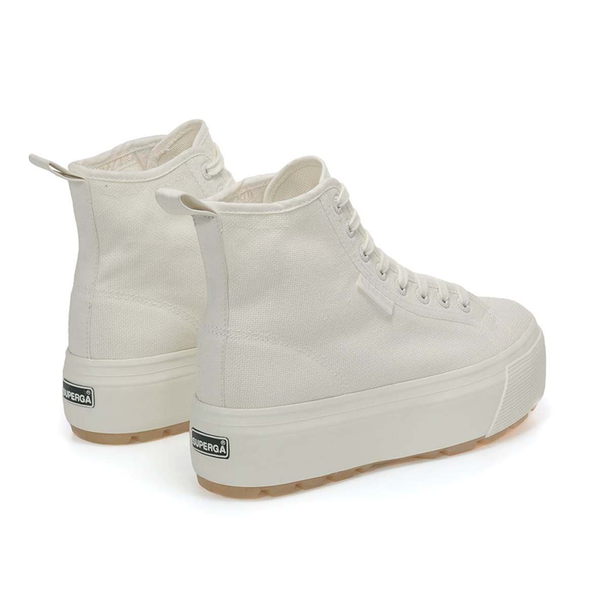 ZAPATILLAS MUJER SUPERGA URBANAS BLANCO S2123DWAGF 2708 HI TOP TANK WHITE AVORIO MILK - 3