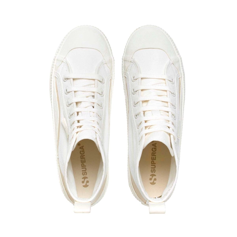 SUPERGA 2469 ALPINA WAVE HDRP WHITE BEIGE - 4