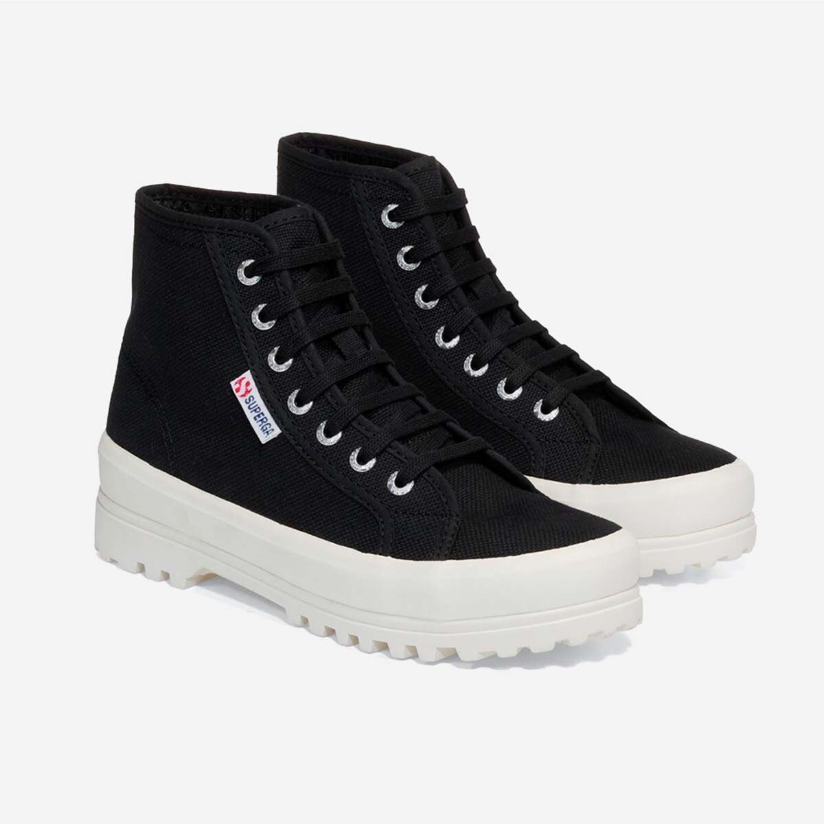 ZAPATILLAS MUJER SUPERGA URBANAS NEGRO S00GXG0ADK 2341 ALPINA BLACK F AVORIO - 2