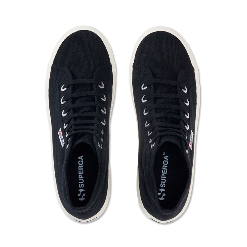 ZAPATILLAS MUJER SUPERGA URBANAS NEGRO S00GXG0ADK 2341 ALPINA BLACK F AVORIO - 4