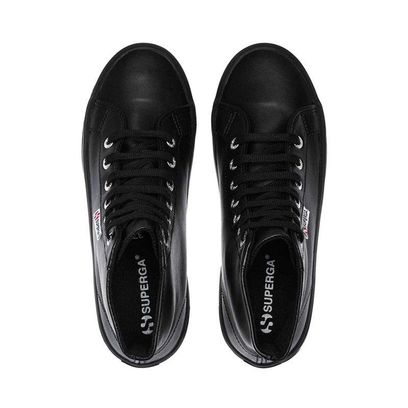 ZAPATILLAS MUJER SUPERGA URBANAS NEGRO S41188WA09 2341 ALPINA NAPPA FULL BLACK - 4