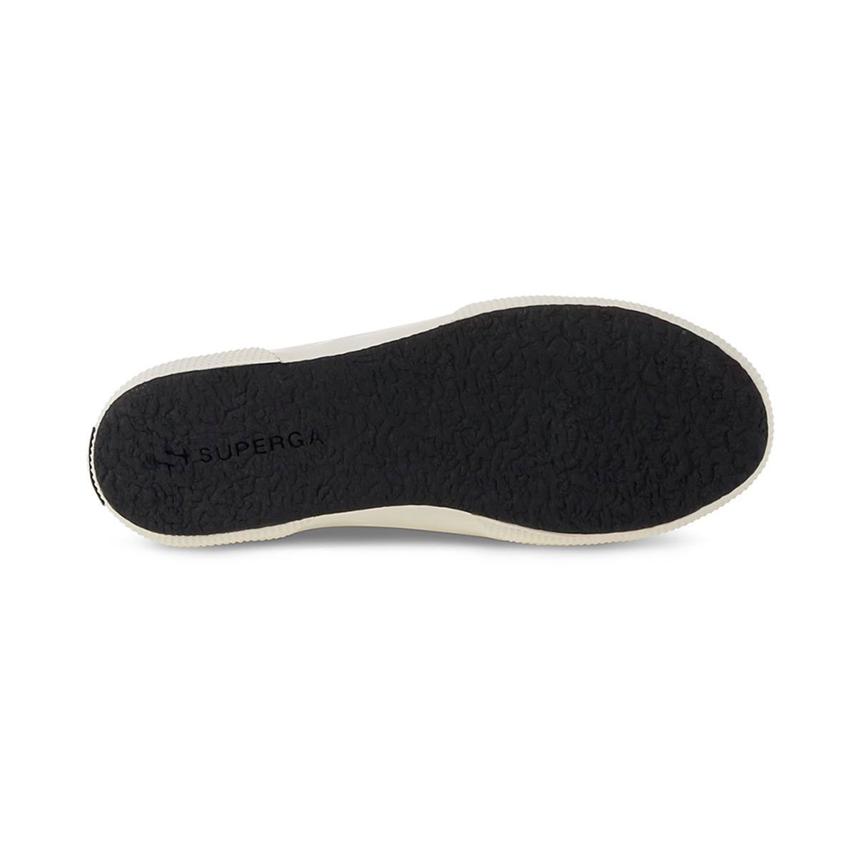 ZAPATILLAS MUJER SUPERGA URBANAS NEGRO 2750 TUMBLED LEATHER BLACK AVORIO - 5
