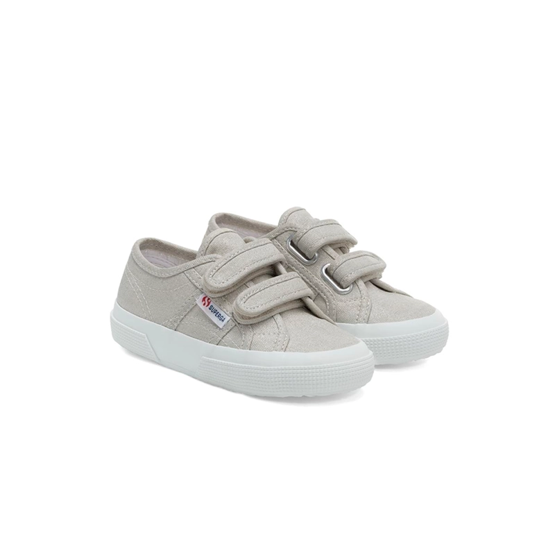 ZAPATILLA 2750 KIDS STRAP CANVAS GREY SILVER - 2