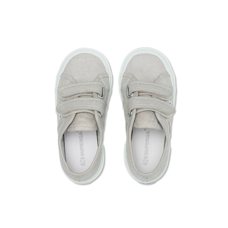ZAPATILLA 2750 KIDS STRAP CANVAS GREY SILVER - 4