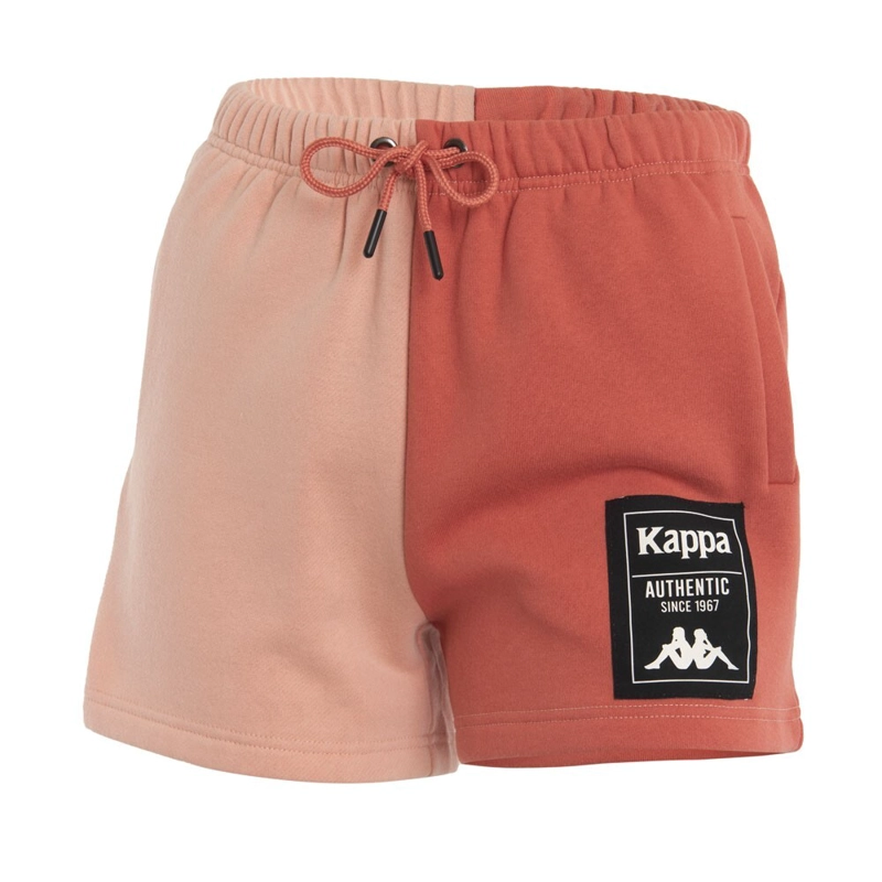 SHORT WOMEN SPLIT ORANGE CORAL - 1