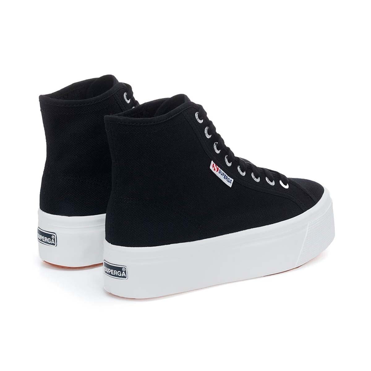 ZAPATILLAS MUJER SUPERGA URBANAS NEGRO S41273WF83 2708 HI TOP BLACK F WHITE - 3