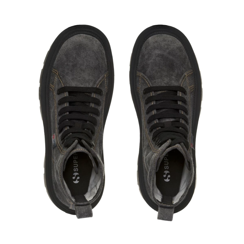 ZAPATILLAS MUJER SUPERGA URBANAS NEGRO S7135HWA6C 3051 ALPINA APEX HIGH BLACK BRISTOL GARDENIA - 4