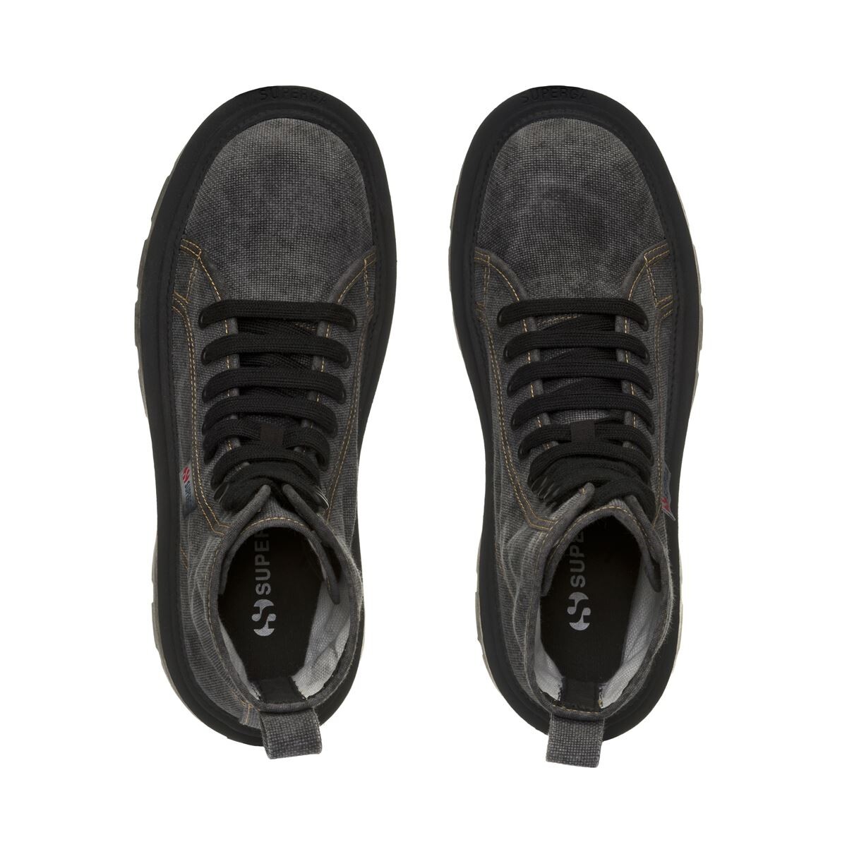 ZAPATILLAS MUJER SUPERGA URBANAS NEGRO S7135HWA6C 3051 ALPINA APEX HIGH BLACK BRISTOL GARDENIA - 4